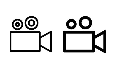 Video camera icon vector. Video Camera. Camera Icons. Movie Sign. Cinema Stock Illustration