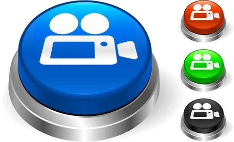 Video Camera on Internet Button Stock Photos