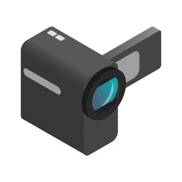 Video camera isometric 3d icon Stockillustratie
