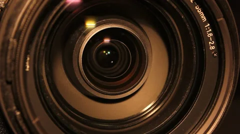 Video Camera Lens Close Up Video stock 30443569