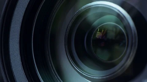 Video camera lens close up Stock-Footage 90473793