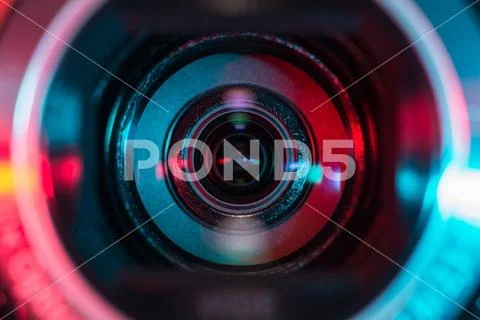 Video camera lens Stock Photos