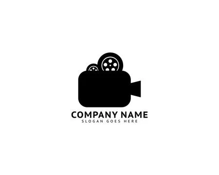 Video Camera Logo Vector Design Иллюстрация