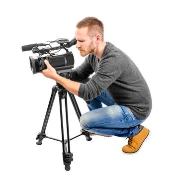 Video camera operator Stock Photos