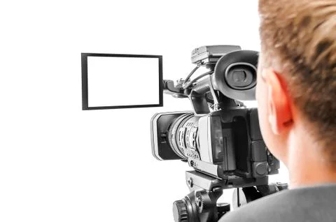 Video camera operator Stock Photos