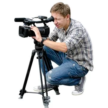 Video camera operator Stock Photos