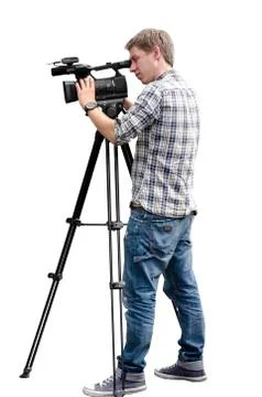 Video camera operator Stock Photos