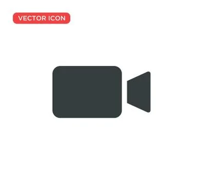 Video Camera Play Icon Vector Illustration Design Stock Illustration