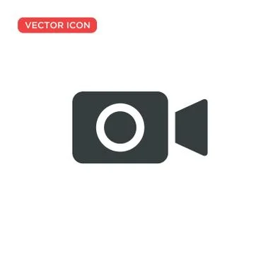 Video Camera Play Icon Vector Illustration Design Stock Illustration