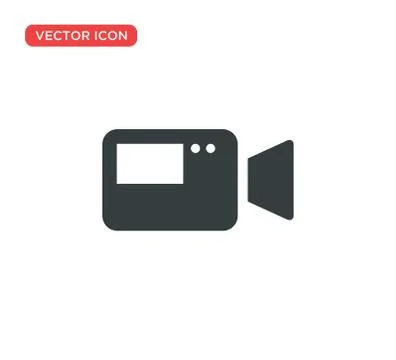 Video Camera Play Icon Vector Illustration Design Illustrazione stock