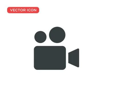 Video Camera Play Icon Vector Illustration Design Illustrazione stock