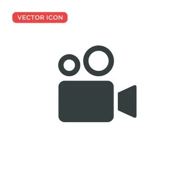 Video Camera Play Icon Vector Illustration Design Stock Illustration