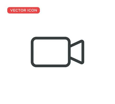 Video Camera Play Icon Vector Illustration Design Stock Illustration