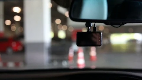 Video camera recorder in car Stock Footage 81795153