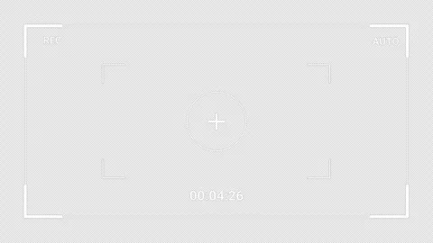 Video camera recorder screen overlay on a transparent background. Video stock 325291913