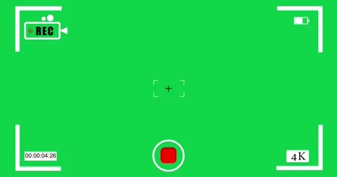 Video camera recorder screen overlay animation on a transparent background anima Vídeos de archivo 332126202