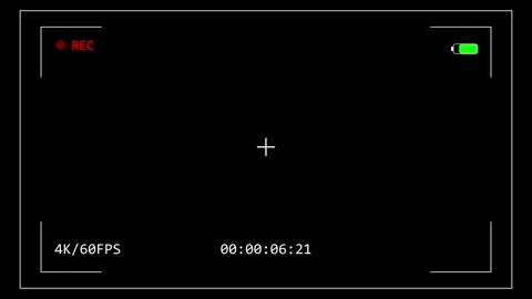Video Camera Recording HUD Viewfinder Interface Vídeos de archivo 344638481