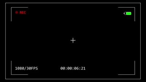 Video Camera Recording HUD Viewfinder Interface 1080p Vídeos de archivo 344639036