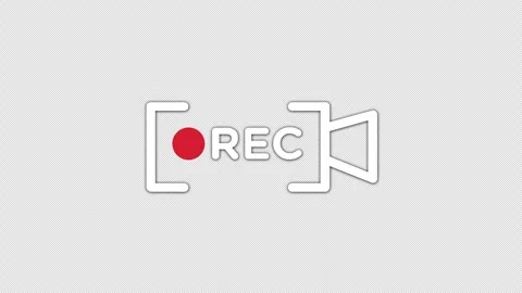 Video Camera Recording Icon Animation. Stock Footage 343672569