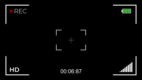 Video Camera Recording with noise dust Screen animation Stock Footage 321012066