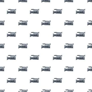 Video camera recording pattern for broadcast media production Illustrazione stock