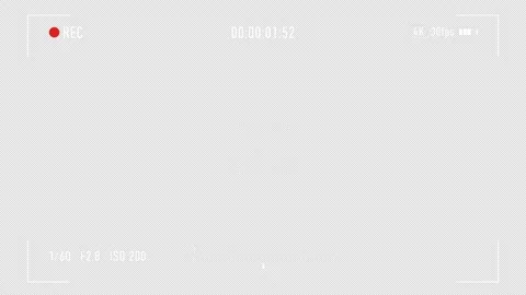 Video camera recording screen overlay with alpha channel. 4K resolution. Stock Footage 311227739