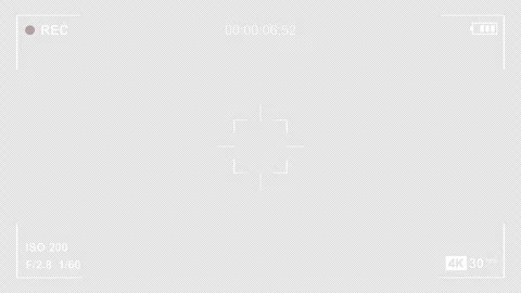 Video Camera Recording Screen Overlay with Alpha Channel on Transparent Bac.. Stock Footage 333621104