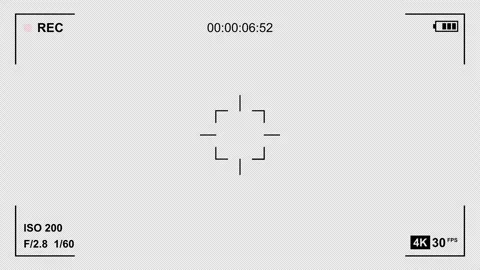 Video Camera Recording Screen Overlay with Alpha Channel on Transparent Bac.. Stock Footage 333622376