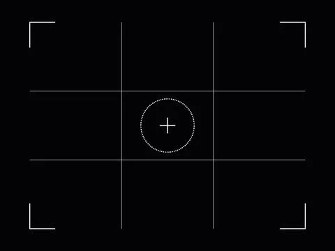 Video camera recording viewfinder. Vector illustration of digital display Stock Illustration