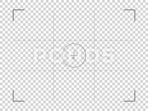 Video camera recording viewfinder. Vector illustration of digital ...