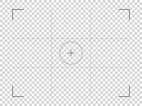 Video camera recording viewfinder. Vector illustration of digital display Stock Illustration