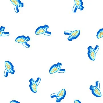 Video camera retro gadget isometric icon seamless pattern Stock Illustration