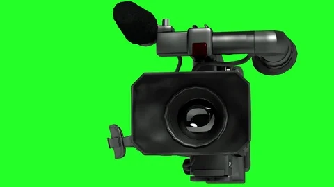 Video the camera shoots closeup 3d render on a green background Vídeos de archivo 75157992