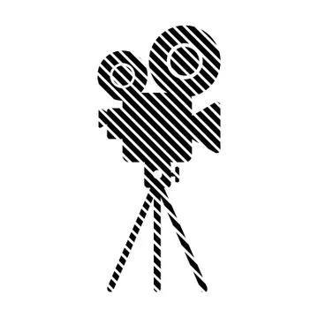 Video camera sign. Stock Illustration