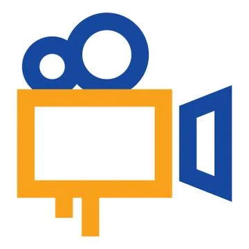 Video Camera Thin Line Icon. Camcorder Stock Illustration