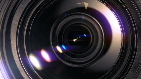 Video camera - using the zoom Stock Footage 100239257