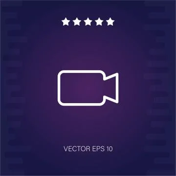 Video camera vector icon Stock Illustration