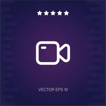 Video camera vector icon Stock Illustration