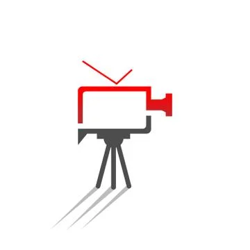 Video camera vector logo illustration Stock Illustration