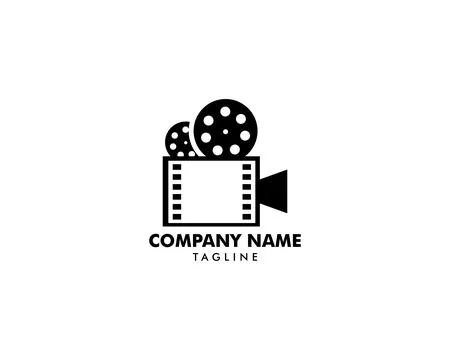 Video Camera Vector Logo Illustration Stock Illustration