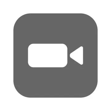Video-camera web icon, flat design Stock Illustration