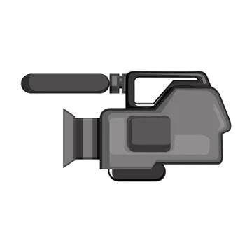 Video camera on white background. Vector illustration. EPS 10. Stock Illustration