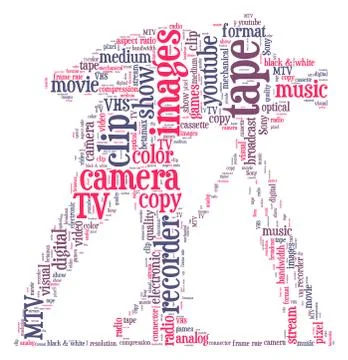 Video camerman Stock Illustration