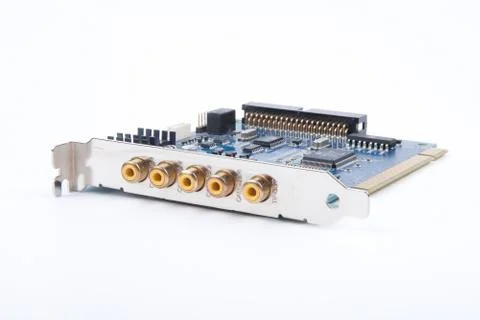 Video capture computer card Stock Photos