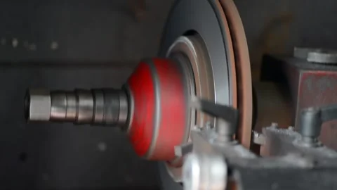 Video of car brake disc been rectified . Stock Footage 277109670