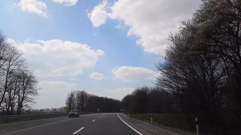 Video from Car Move Forward. Driving Car On An Road. Stock Footage 110708085