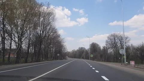 Video from Car Move Forward. Driving Car On An Road. Stock Footage 110708132