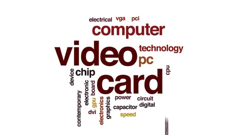 Video card animated word cloud, text design animation. Stock Footage 78881364