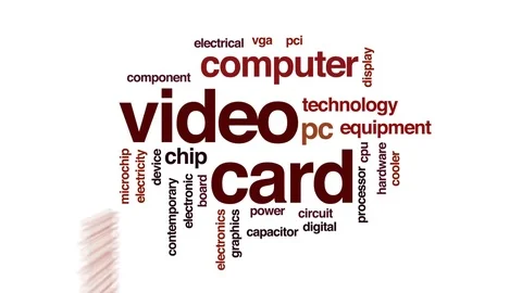 Video card animated word cloud, text design animation. Stock Footage 79046213