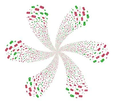 Video Card Gpu Curl Abstract Flower Stock Illustration